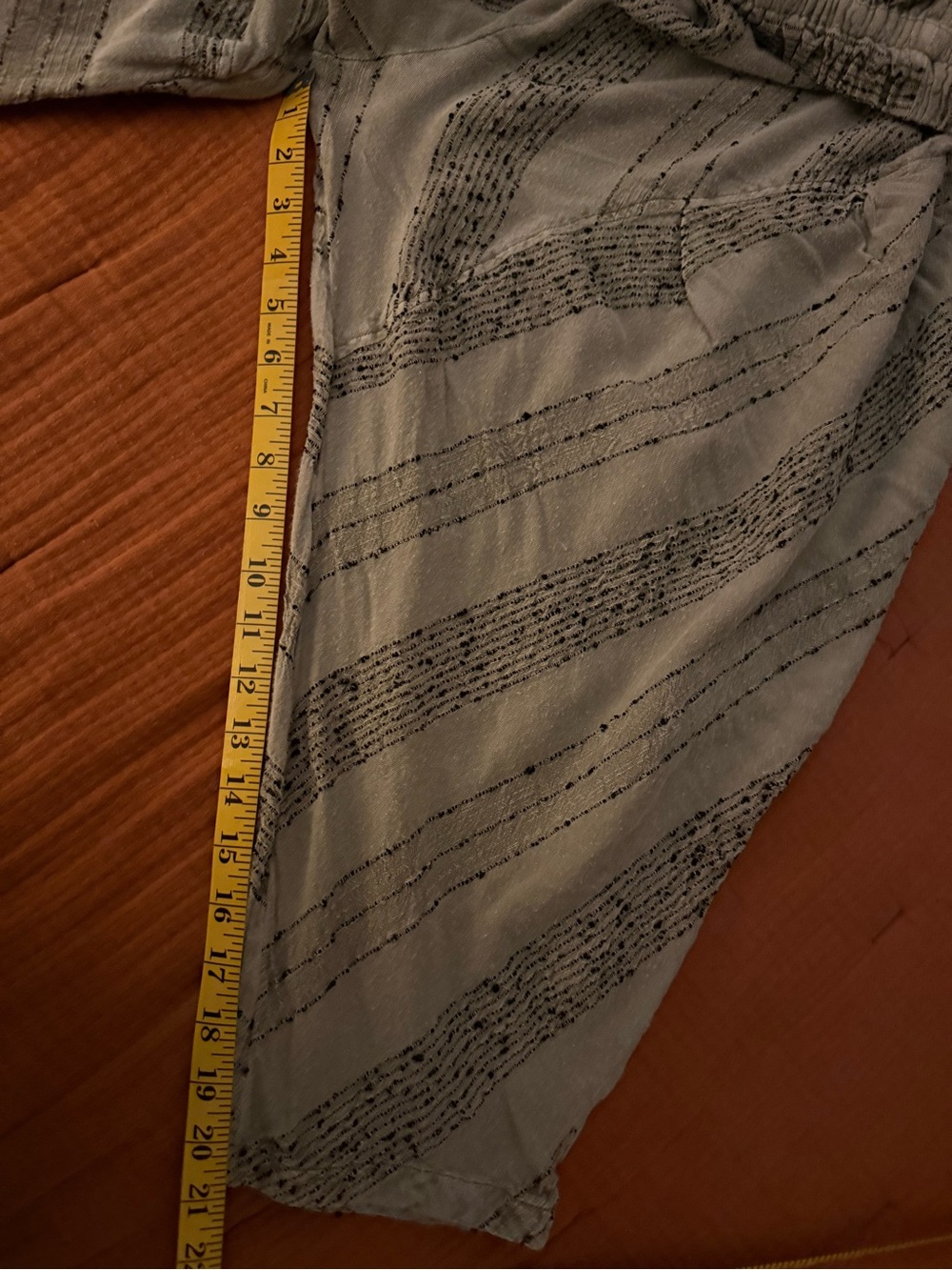 Free People Olive Green Wide Leg Boho Pants - Picture 5 of 7